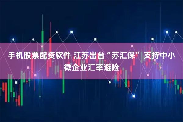 手机股票配资软件 江苏出台“苏汇保” 支持中小微企业汇率避险